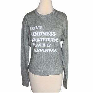 NWT Spiritual gangster happiness savasana crew neck long sleeve shirt